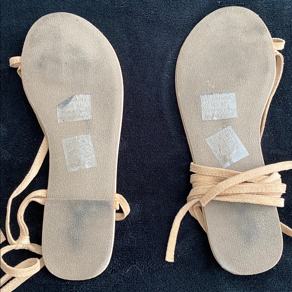 Stappy lace up flat sandals - Picture 2 of 3